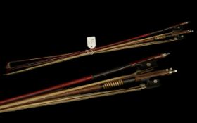 Three Antique Violin Bows.