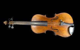 Good Strad Copy Violin, late 19th century, probably German, of good colour and tone. Full size