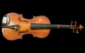 Chinese Music School Violin, made in Shanghai, in fitted case of good colour and tone.