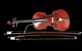 Antique French Fiddle By Jerome Thibouville Lamy & Cie Luthiers, 72 Rue Reaumur, Paris. Violin
