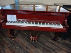 Offenbach grand piano - of fine quality, mahogany cased finished in a modern high mirrored gloss.3