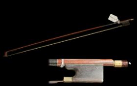 An Antique Violin Bow Stamped R Metzher. Length 67 cm.