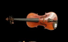 Thomas Craig of Aberdeen, Good Quality Fiddle, labelled to the interior No. 144-1911. Well grained