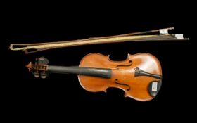 Jean Baptiste Colin Violin, annee 1918 No. 2. labelled to interior. Well made violin of good