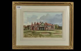 Ivan Taylor Framed Watercolour of Lytham