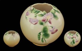 Franz Vintage Round Sweet Pea Vase, No.