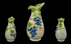 Graft Porcelain Grapes & Vine Vase, exce