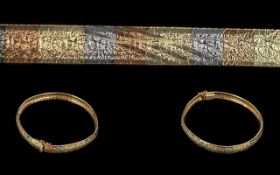 Ladies Fine 14ct Gold Three Tone Ladies