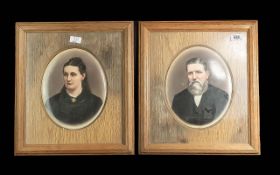 Pair of 19th Century Portrait Paintings