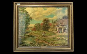 Framed Decorative Picture Figures in a L