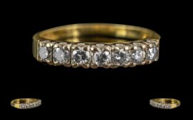 18ct Half Eternity Ring, set with seven