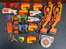 Box of Toy Guns, etc. comprising Nerf, R