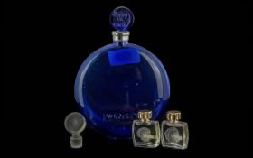 Two Lalique Scent Bottles, a frosted gla