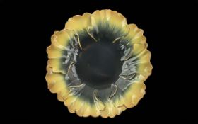 Franz Porcelain Flowerama Yellow & Black