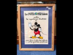 Original Euro Disney Framed Poster, 'Le
