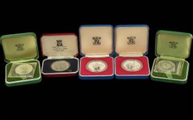 Collection of Royal Mint & Pobjoy Mint Collection of Boxed Coins. Includes 1972 Elizabeth & Philip