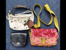 Collection of Vintage Handbags, to include leather 'The Bridge' bag, leather 'Juicy Couture'