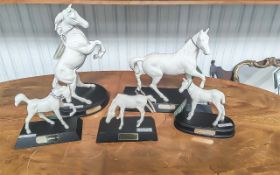 Five Royal Doulton White Horses, to include Spirit of the Wind, Young Spirit, Spring Time, Adventure