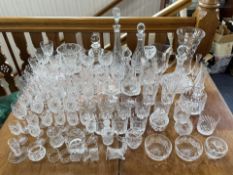 Two Boxes of Assorted Quality Glassware, to include decanters, vases, tumblers, whisky glasses, wine