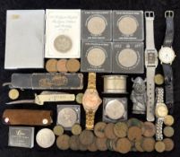 Bag of Mixed Collectables. Includes Silv