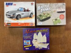 Two Model Kits, to include BMW Z8 200 Me
