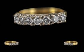 Ladies - Pleasing 18ct Gold Diamond Claw