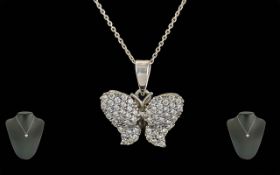 Ladies Pleasing 14ct White Gold Diamond