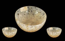 Caithness Mottled Glass Bowl. Diameter 5