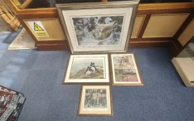 A Large Steven Townsend Signed Print, 'W