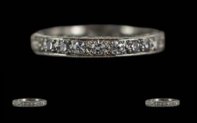 Ladies 18ct White Gold Diamond Set Full