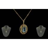 Ladies - Quality 9ct Gold Pendant Drop S
