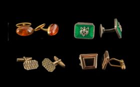 Collection of Four Sets of Gent's Cuffli