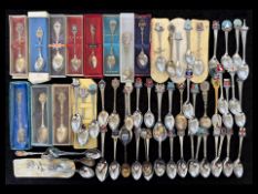 Large Variety of Mixed Souvenier Spoons,