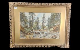 Oil on Board of Two Kittens, in a playful state, signed G Sanvitale. Together with a watercolour