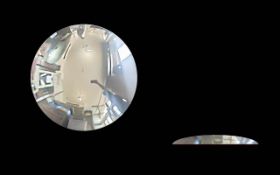 Large 1930's Convex Mirror, 26'' diameter.