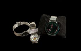Mickey Mouse Watch, with two boxed designer watches, Skagen of Denmark and Storm.