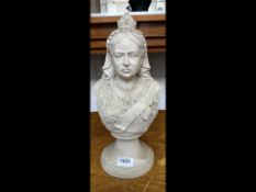 Composite Bust of Queen Victoria, height 15''.