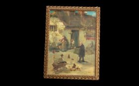 A Unique Oil Painting of Local Interest,a Rare Documentary Picture by listed Local Lytham St Annes