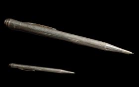 925 Sterling Silver Pencil. Stamped for Silver.