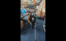 ED ST22 Spotting Telescope with substantial full size tripod and carry cases.