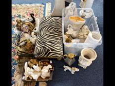 A Large Quantity of Gilt Rococo Style Italian Ornaments & Furnishings, to include vases, urns,