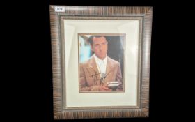A Dustin Hoffman Signed Picture with a certificate of authenticity from 'Write-Stuff Autographs'