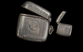 925 Sterling Silver Vesta Case. Stamped for 925 Silver