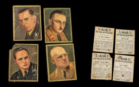 Four Unusual German Litho-Yosma Propaganda Cards from the Second World War era. 'Orientalische-