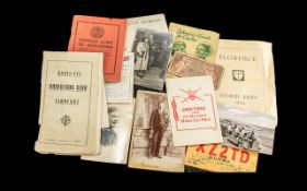 Miscellaneous Military Leaflets & Booklets, Nr. Burma, NAAFI-EFI - Robertson, Florence, Italy,