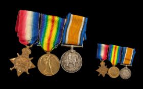 Set of Three Great War Medals 1914-18, awarded to Sdlr. H G Drew, R.F.A. Gnr. (57787).