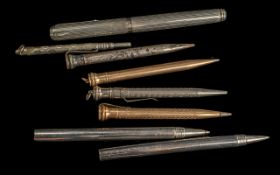 Two Antique Rolled Gold Propelling Penci