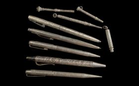 A Collection of Nine Antique Silver Prop