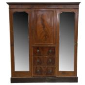 Edwardian inlaid mahogany part bedroom suite