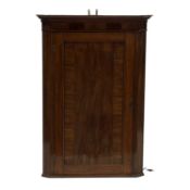 Georgian mahogany hanging corner cupboard
